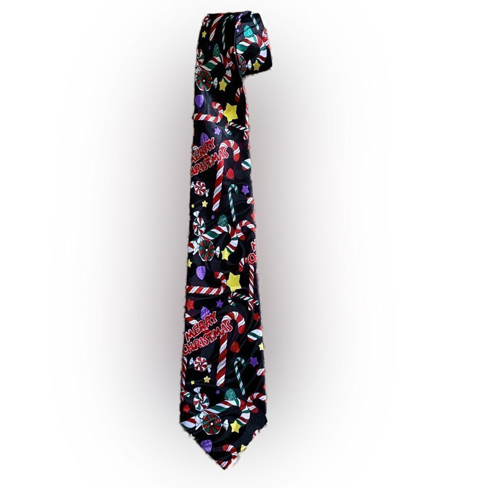 Steve Harris Hand Made Christmas Holiday Candy Cane Neck Tie